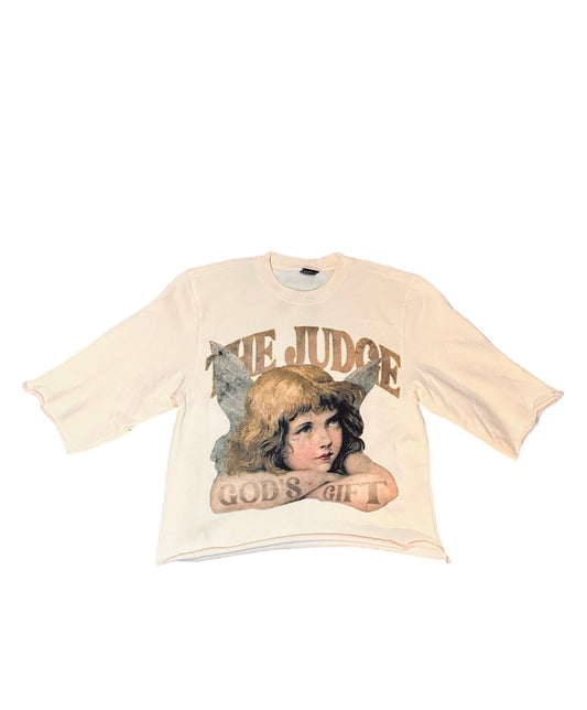 The judge Crop Crewneck