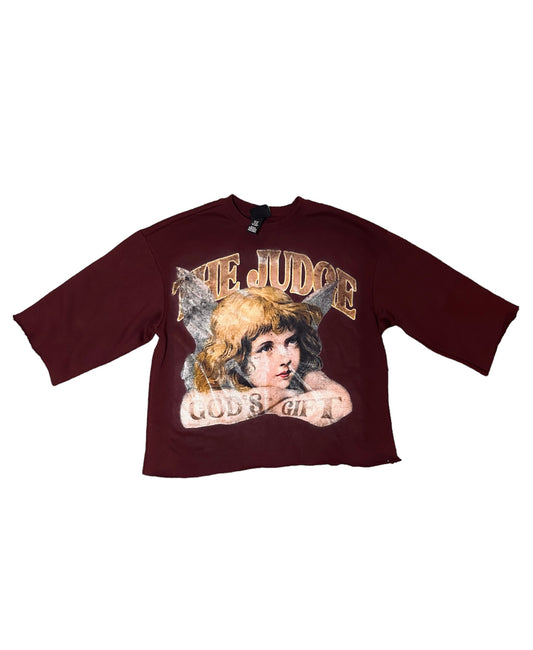 The judge Crop Crewneck