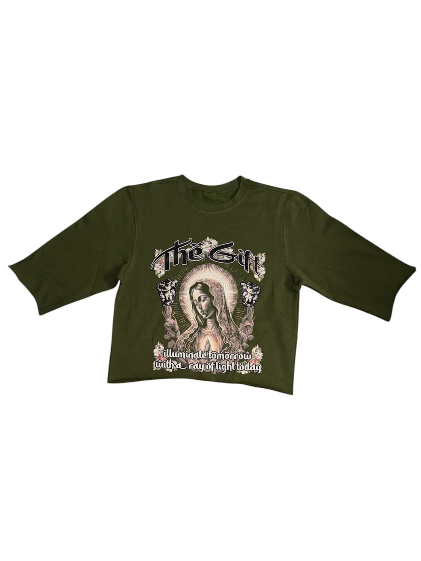 The Gift Mary Crop Crewneck